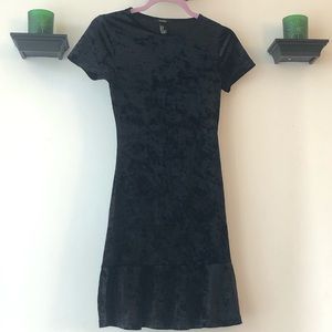 Forever 21 Velvet Black Dress